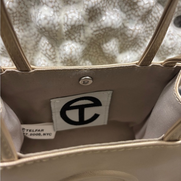 New… Telfar Mini Gold Tote - Picture 3 of 7